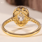 Oval Cut Halo Engagement Ring