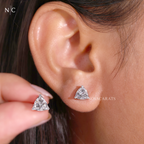 Trillion Cut Stud Earrings