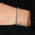 Classic Asscher Cut Diamond Tennis Bracelet