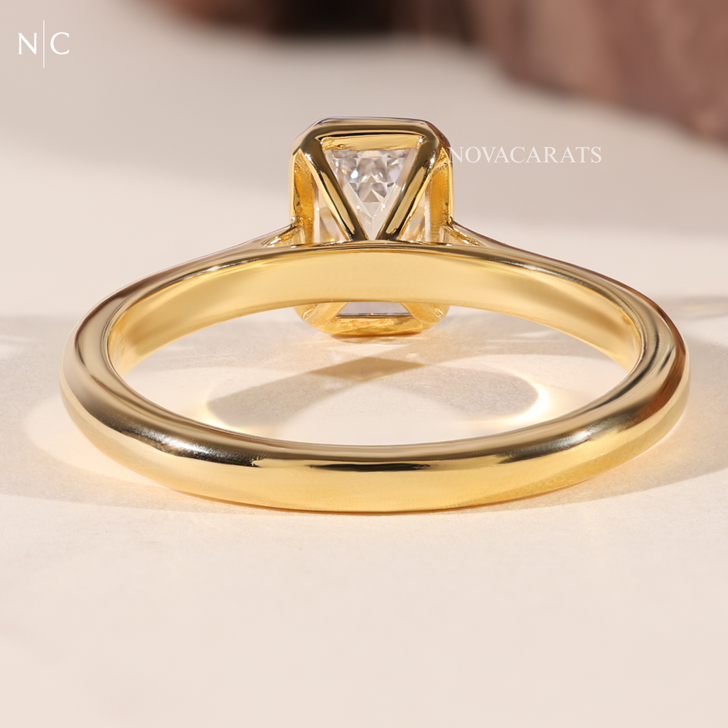 Emerald Cut Solitaire Engagement Ring