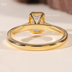 Emerald Cut Solitaire Engagement Ring