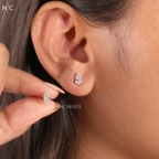 Pear Cut Stud Earrings