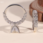 Radiant Cut Floral Cluster Diamond Ring (Copy)