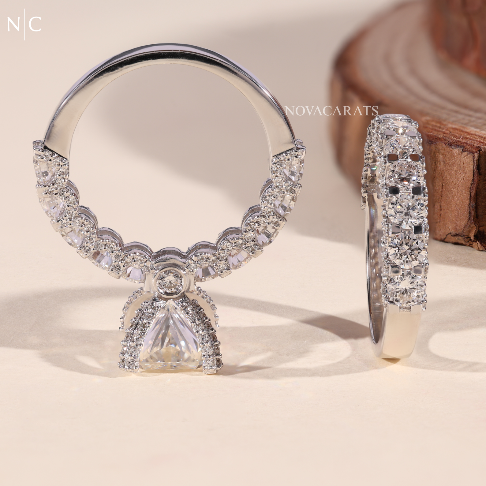 Radiant Cut Floral Cluster Diamond Ring (Copy)