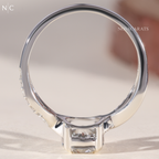 Round Cut Infinity Twisted Pave Band Ring