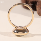 Round Cut Lab Grown Diamond Halo Ring