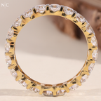 Round Cut Full Eternity Band
