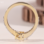 Round Cut Pave band Ring