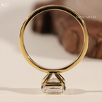 Asscher Cut Solitaire Engagement Ring