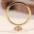 Oval Cut Unique Solitaire Engagement Ring