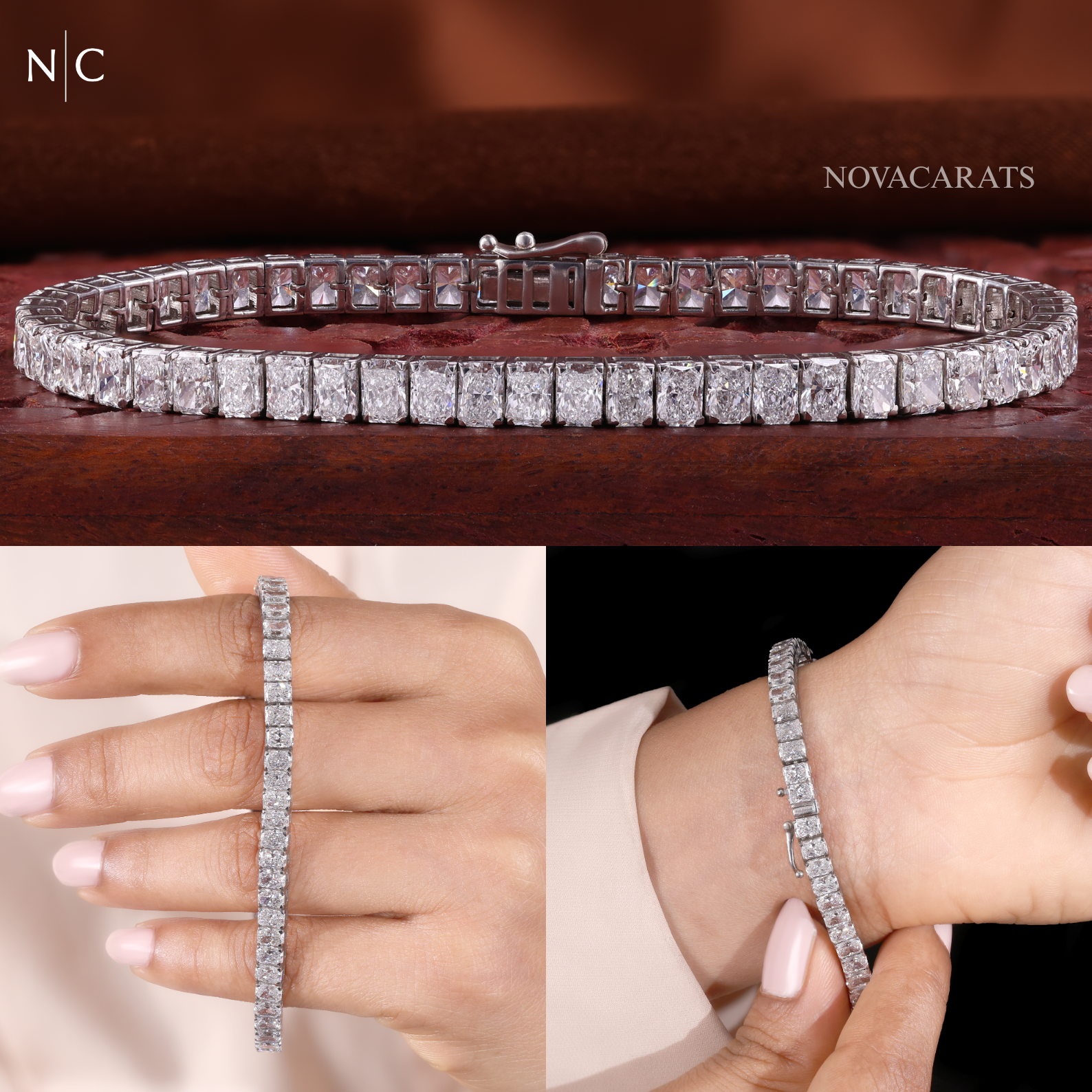 Radiant Cut Diamond Tennis Bracelet