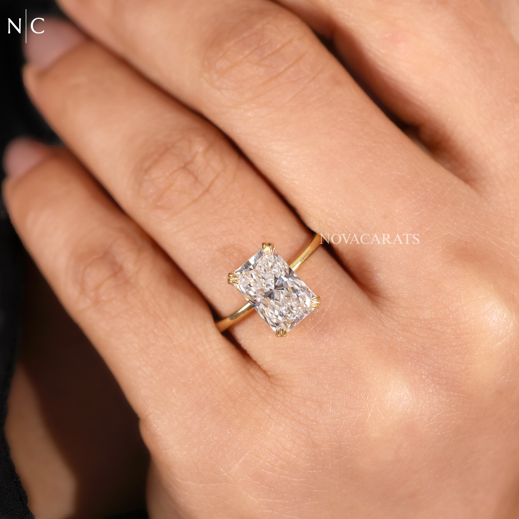 Radiant Cut Solitaire Engagement Ring