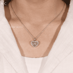 Heart Cut Yellow Diamond Pendent Necklace