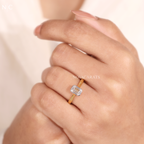 Emerald Cut Solitaire Engagement Ring