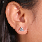 Trillion Cut Stud Earrings