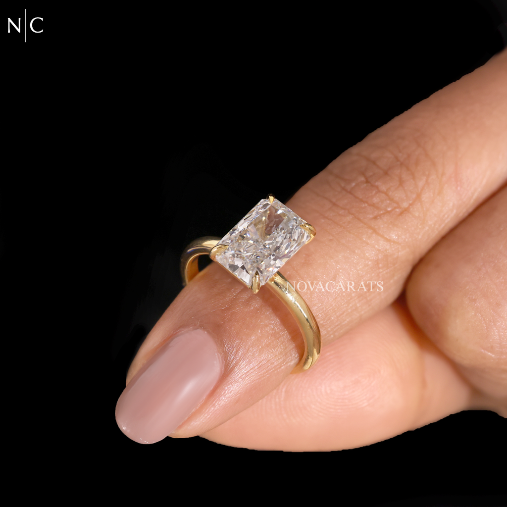 Radiant Cut Solitaire Engagement Ring