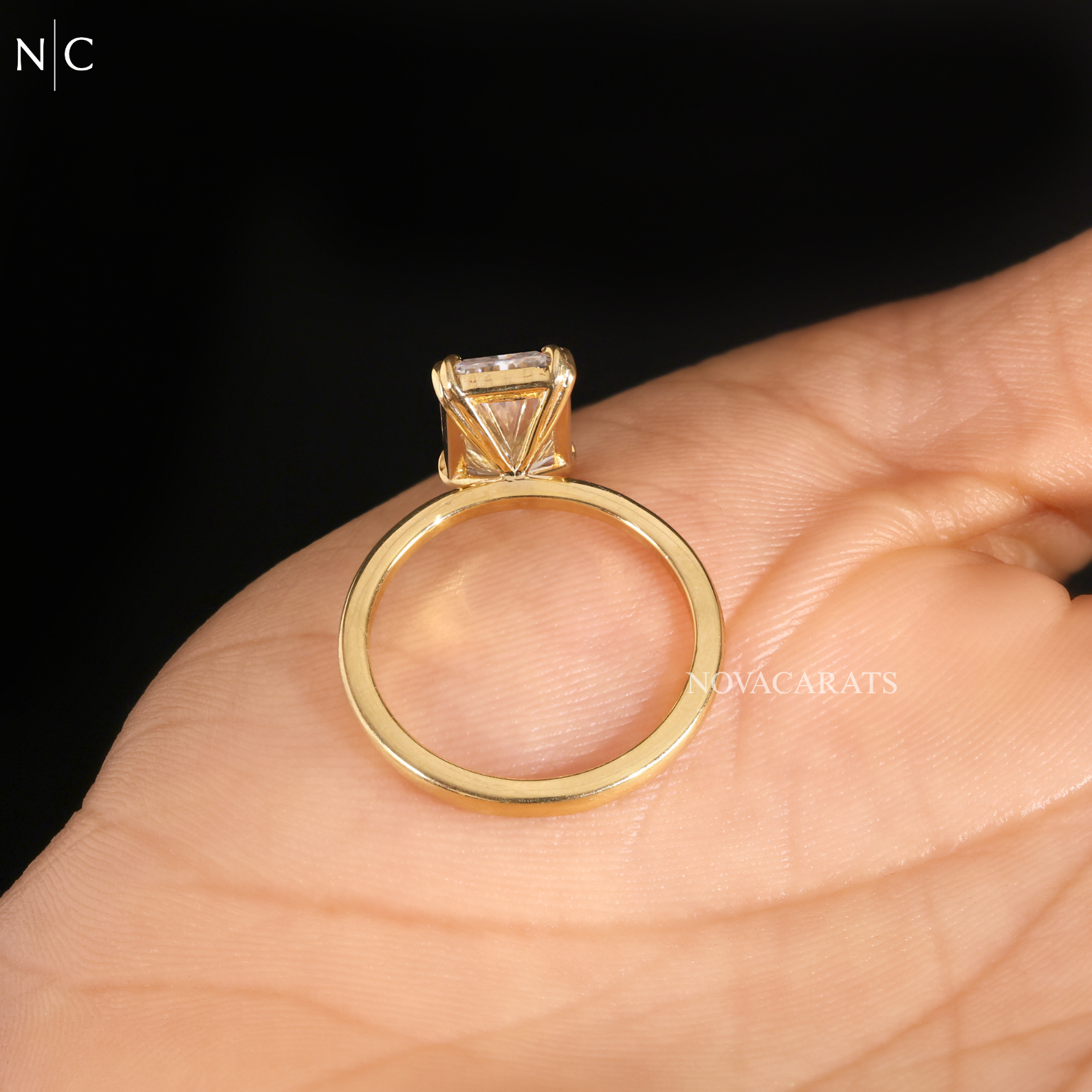 Radiant Cut Solitaire Engagement Ring