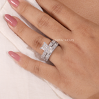 Radiant Cut Floral Cluster Diamond Ring (Copy)