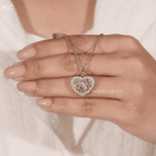Heart Cut Yellow Diamond Pendent Necklace