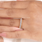 Round Cut Full Eternity Band