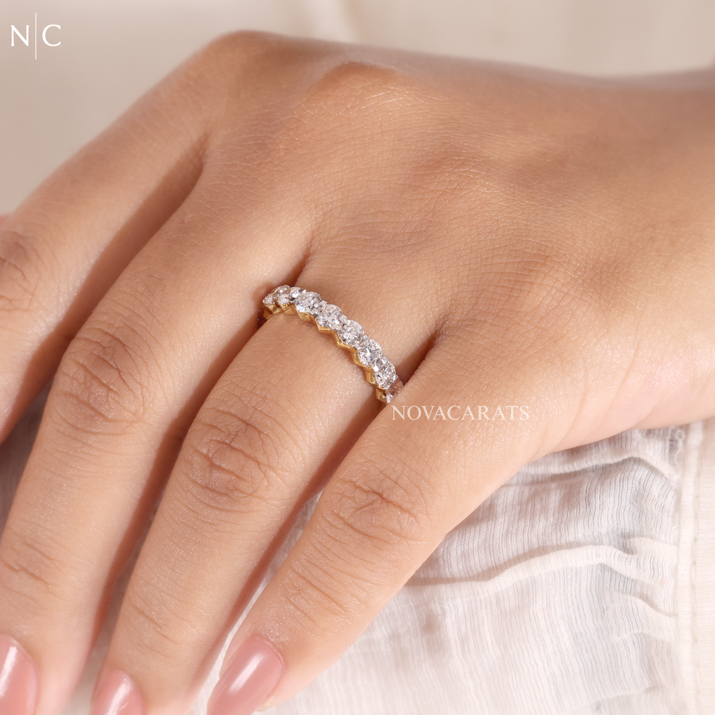 Round Cut Full Eternity Band