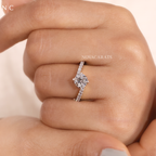 Round Cut Pave band Ring