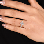 Oval Cut Unique Solitaire Engagement Ring