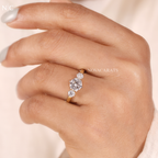 Three Stone Round Cut Classic Engagement Ring
