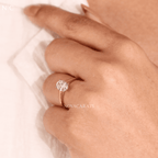 Oval Cut Lab Solitaire Engagement Ring