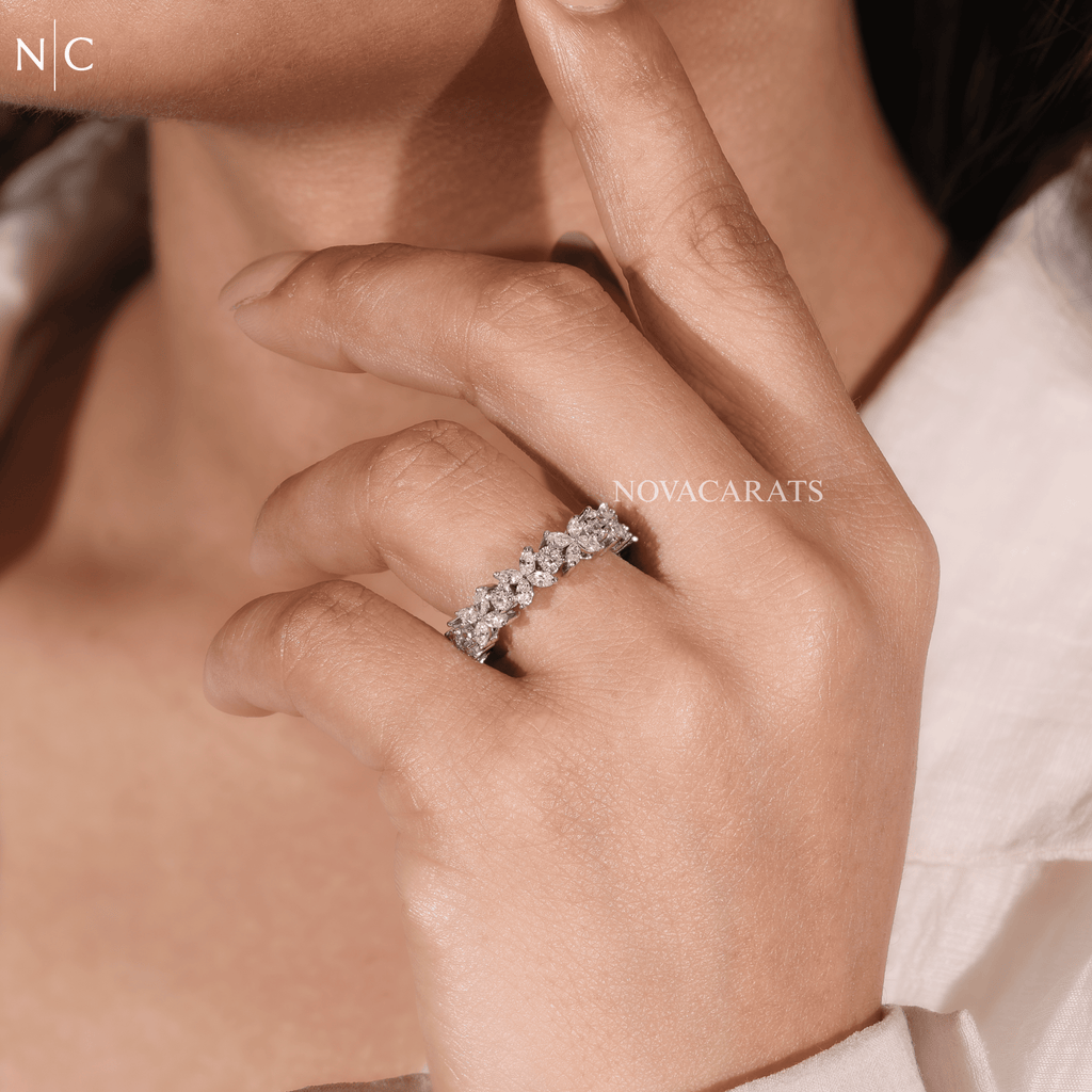 Floral Marquise Full Eternity Ring