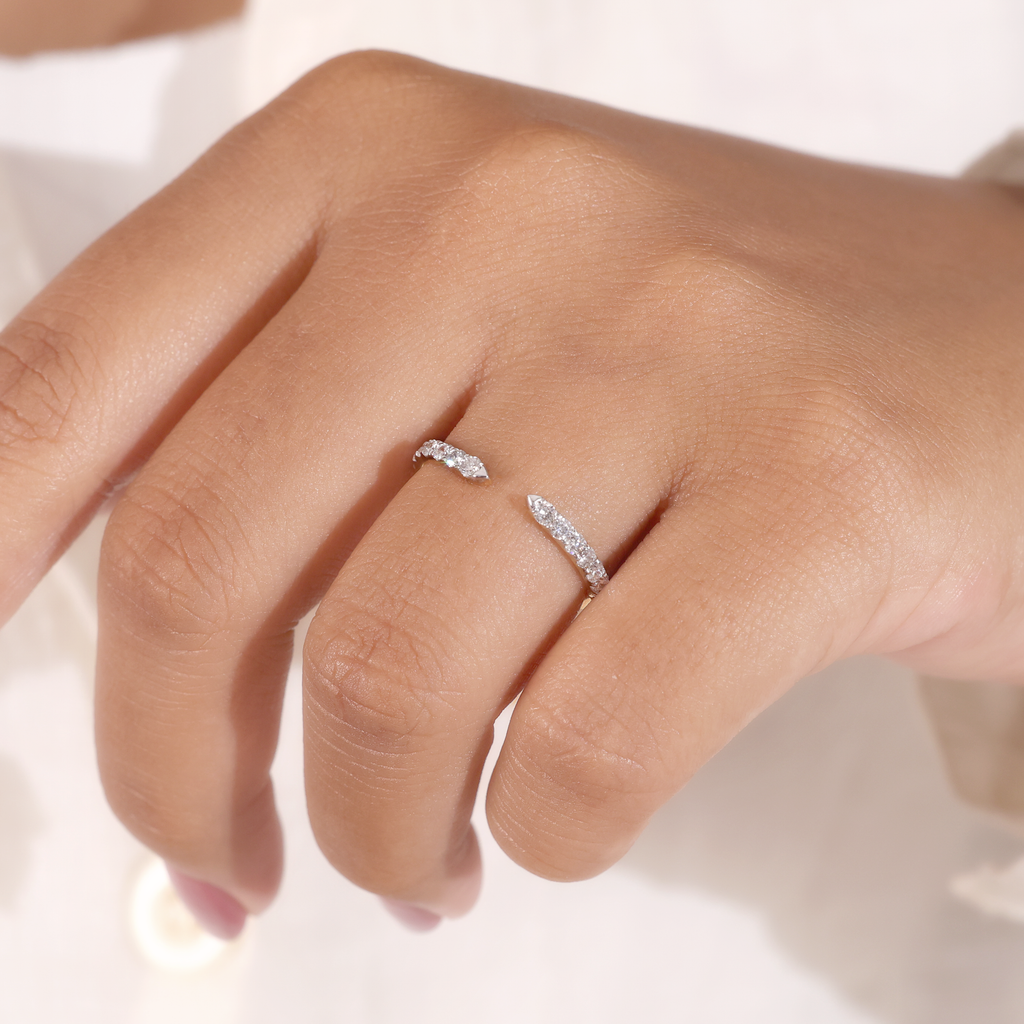 The Meridian | Round Lab Grown Diamond Open Band