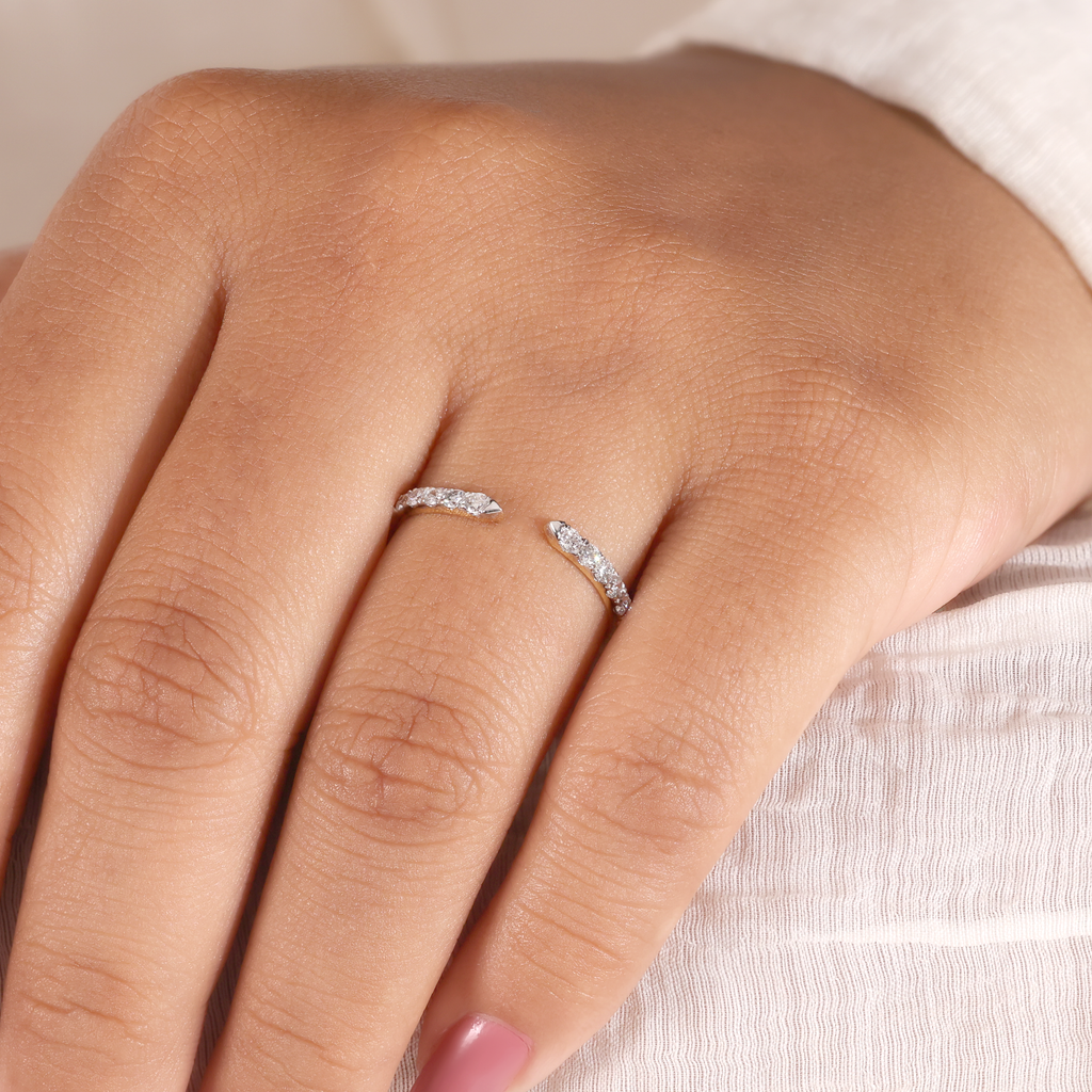 The Meridian | Round Lab Grown Diamond Open Band
