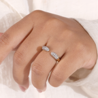 The Eclipse | Pavé Lab Grown Diamond Open Band