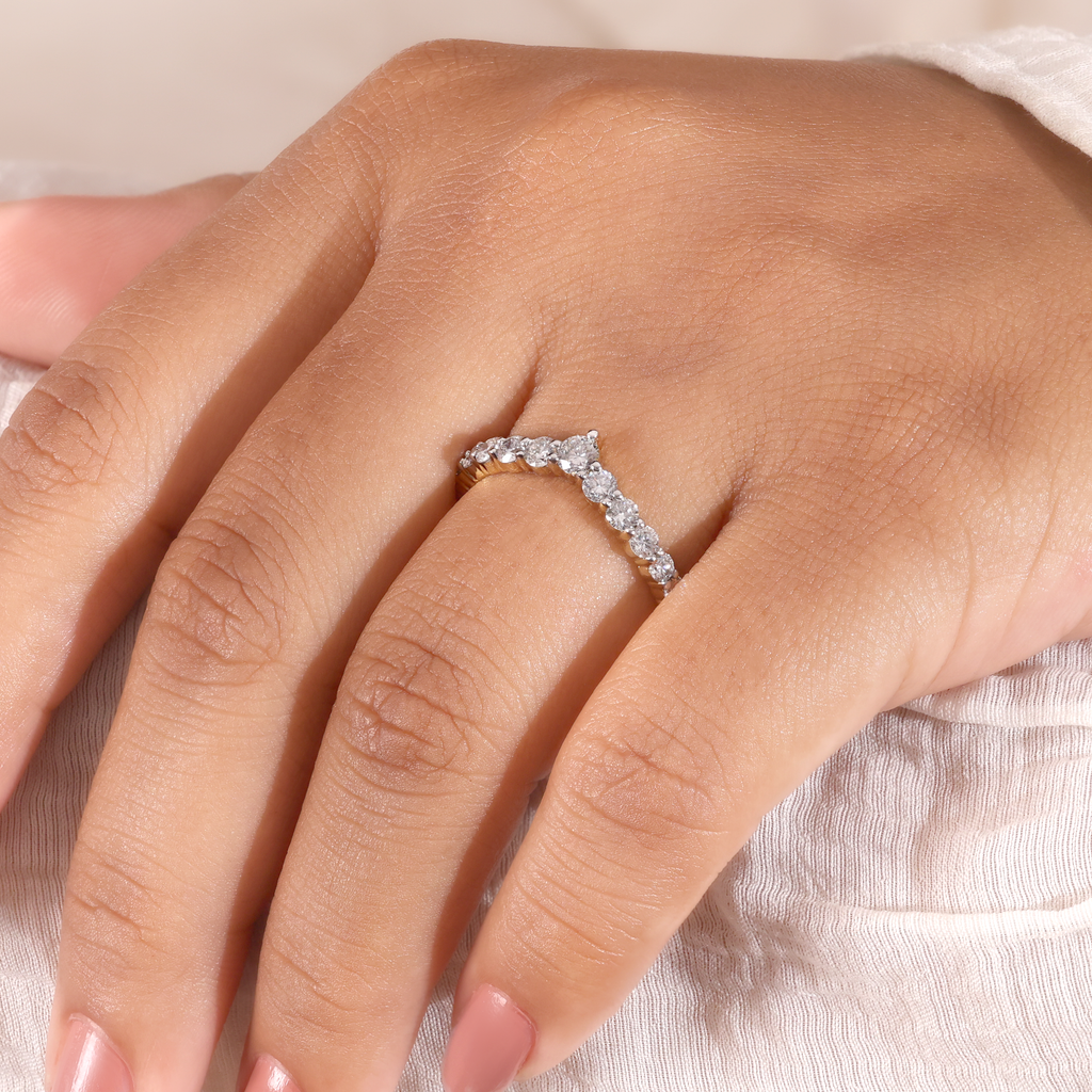 The Crest | Round Lab Grown Diamond Eternity Band