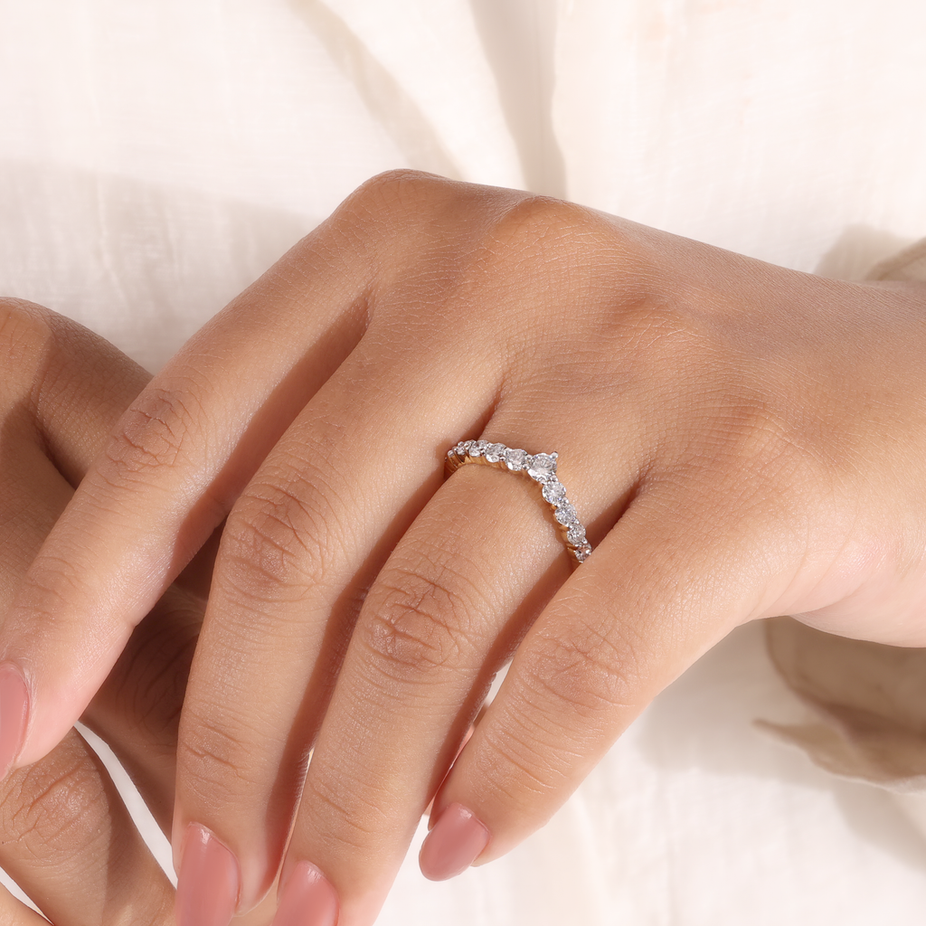 The Crest | Round Lab Grown Diamond Eternity Band