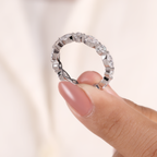 The Laurel | Marquise and Round Lab Grown Diamond Band